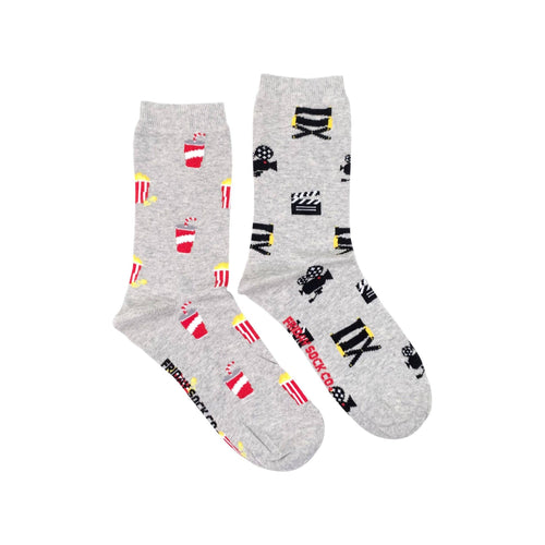 Friday Sock Co. - Women’s Socks | Movie Camera & Popcorn