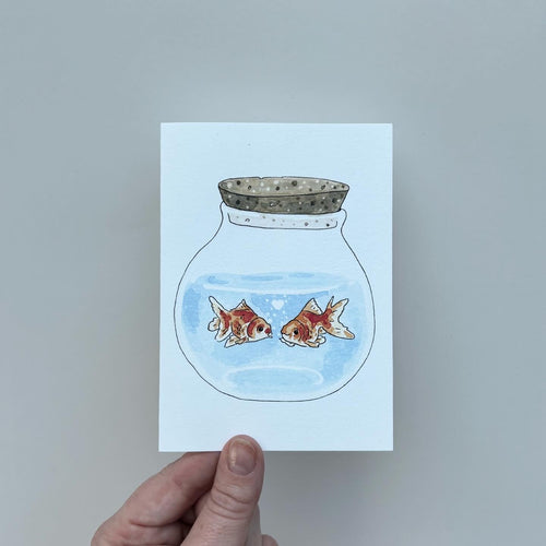 Critter Co. - LOVE IS IN THE WATER GOLDFISH Card
