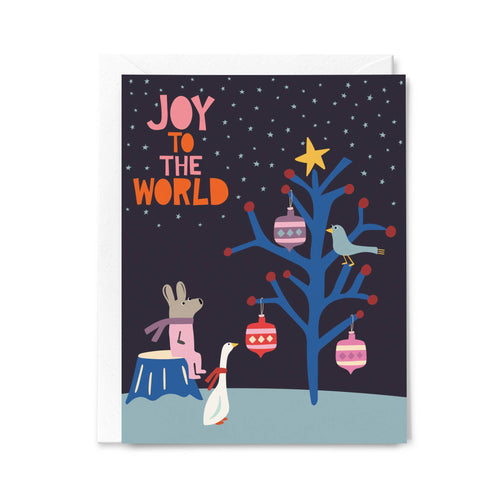 Happy Just Happy - JOY TO THE WORLD Greeting Card