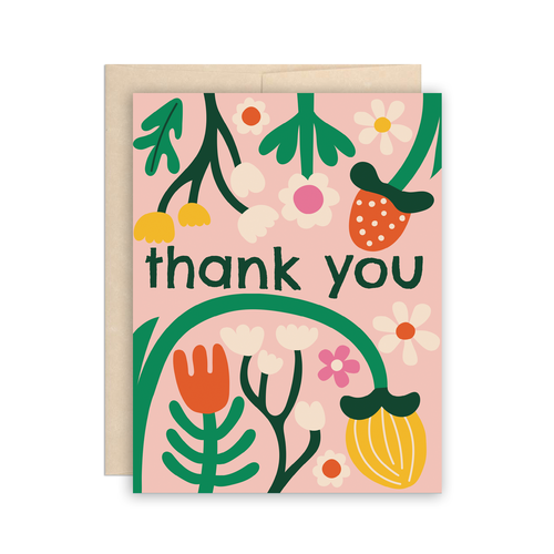 The Beautiful Project - Thank You Flower Garden Card