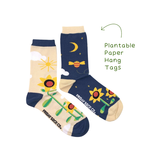 Friday Sock Co. - Women's Socks | Day Night Sunflowers