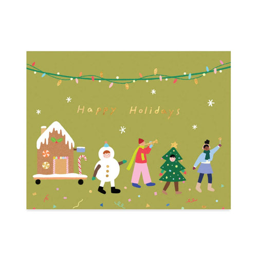 Halfpenny Postage - HOLIDAY PARADE Holiday Card