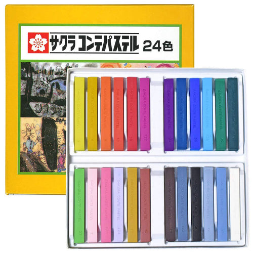 Paper Poetry Club - Cray-pas 24 piece Conte Pastel Set