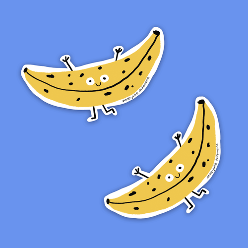 Anne-Julie Dudemaine - Banane Sympathique Sticker