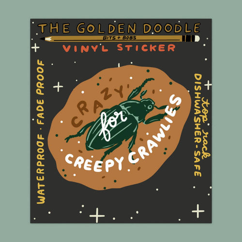 The Golden Doodle - Crazy for Creepy Crawlies Sticker