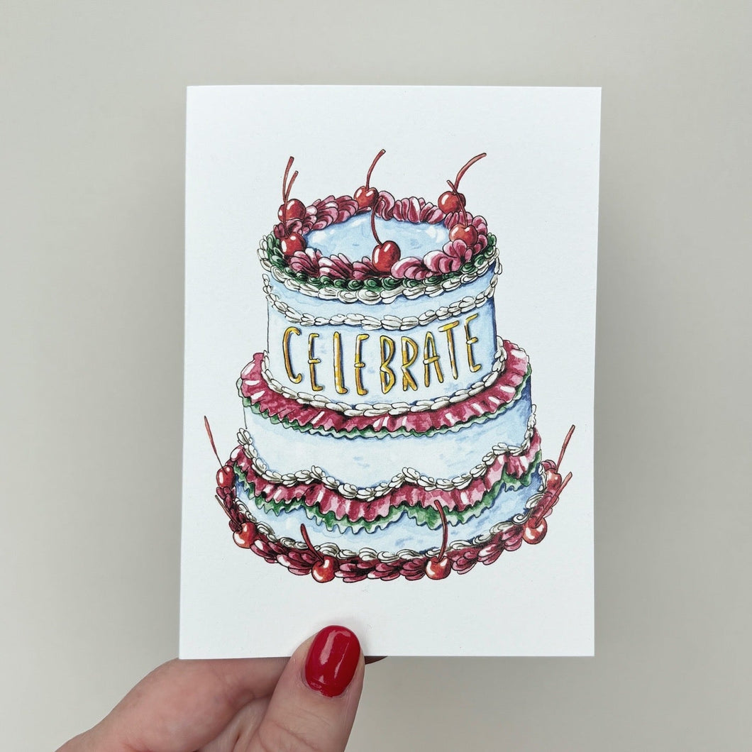 Critter Co. - CELEBRATE CAKE Card