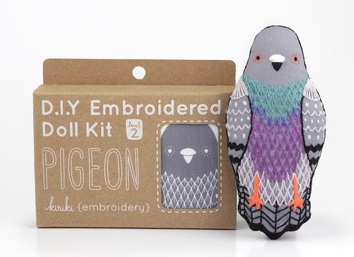 Kiriki Press - PIGEON Embroidery Kit (Level 2)