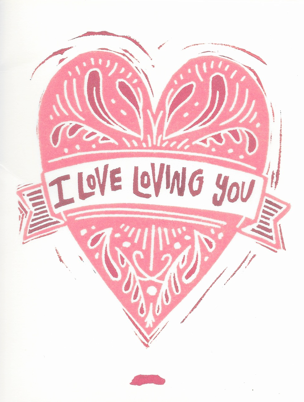 Ella Mollie - I LOVE LOVING YOU Card