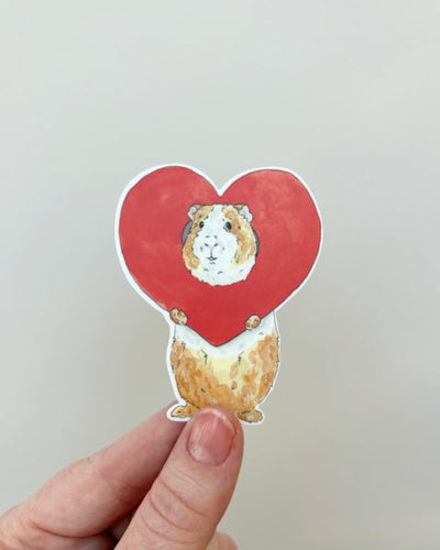 Critter Co. - GUINEA PIG’S BIG HEART Sticker