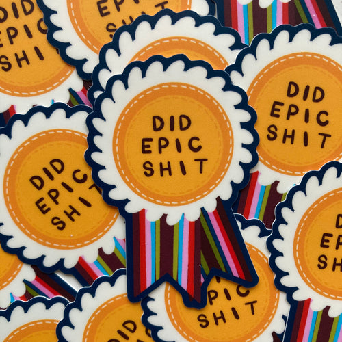 KÜKOO - DID EPIC SHIT BADGE Sticker