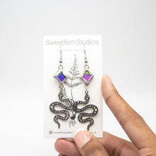 Sweetfern Studios - Snake Charm Dichroic Earrings
