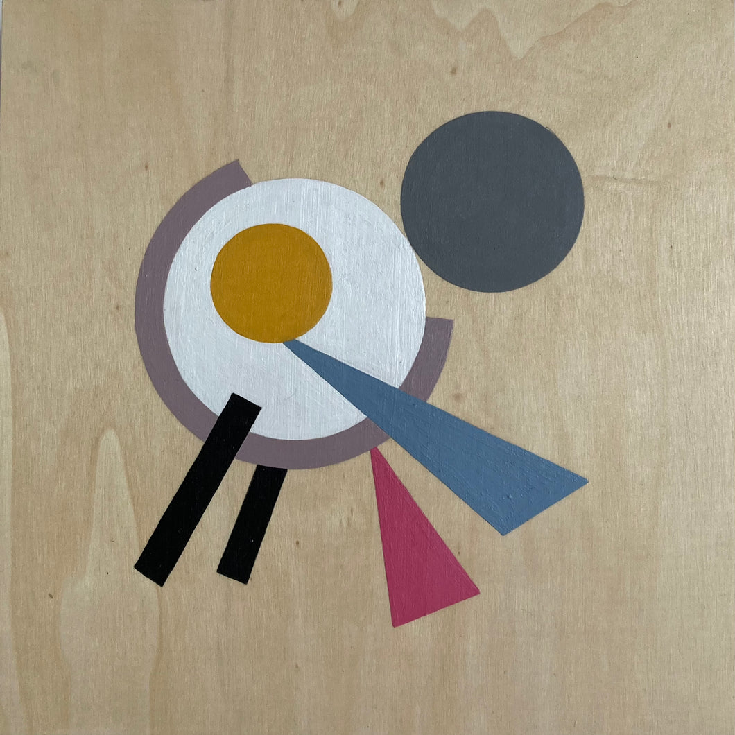 Gwyneth Fischer - Geometric Original Painting on Wood (#184)