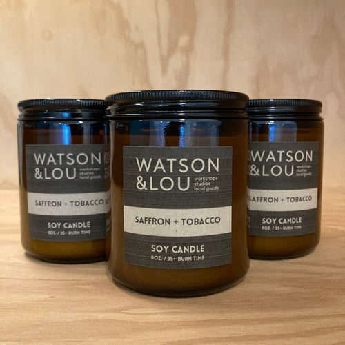 Watson & Lou - Saffron + Tobacco Soy Candle