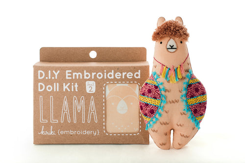 Kiriki Press - LLAMA Embroidery Kit (Level 2)