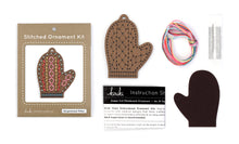 Kiriki Press - GINGERBREAD MITTEN Stitched Ornament Kit