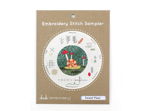 Kiriki Press - FOREST FLOOR Embroidery Stitch Sampler