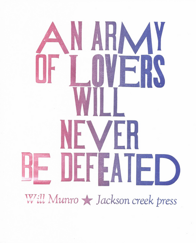 Jackson Creek Press - ARMY OF LOVERS Art Print