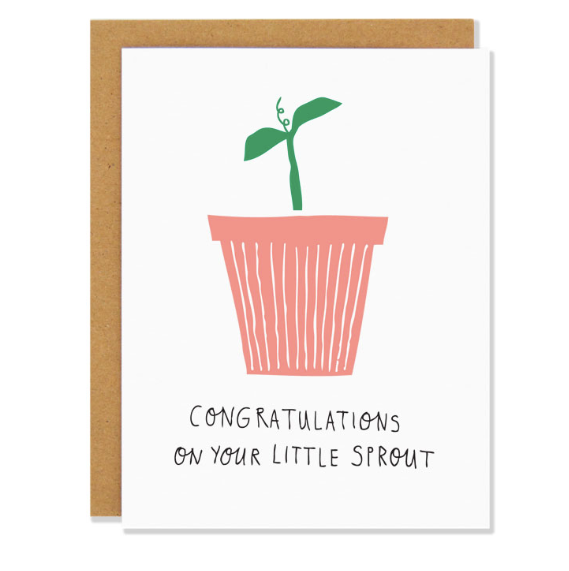 Badger & Burke - Congratulations On Your Little Sprout! Card