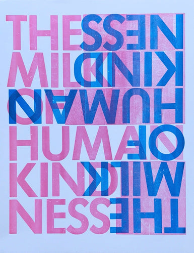 Jackson Creek Press - HUMAN KINDNESS Letterpress Print