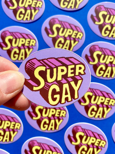 Rains Droplets - SUPER GAY Sticker