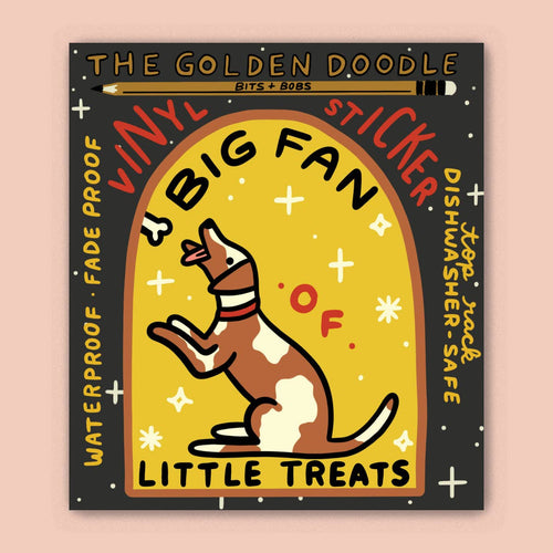 The Golden Doodle - Big Fan of Little Treats Sticker