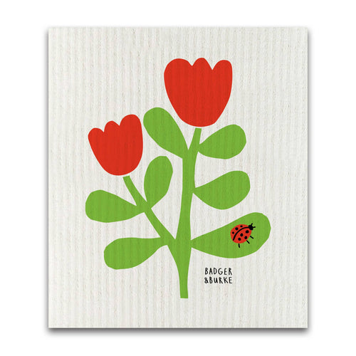 Badger & Burke - Ladybug Swedish Sponge Cloth