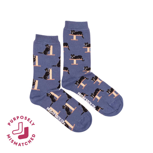 Friday Sock Co. - Women's Cozy Black Cat Socks