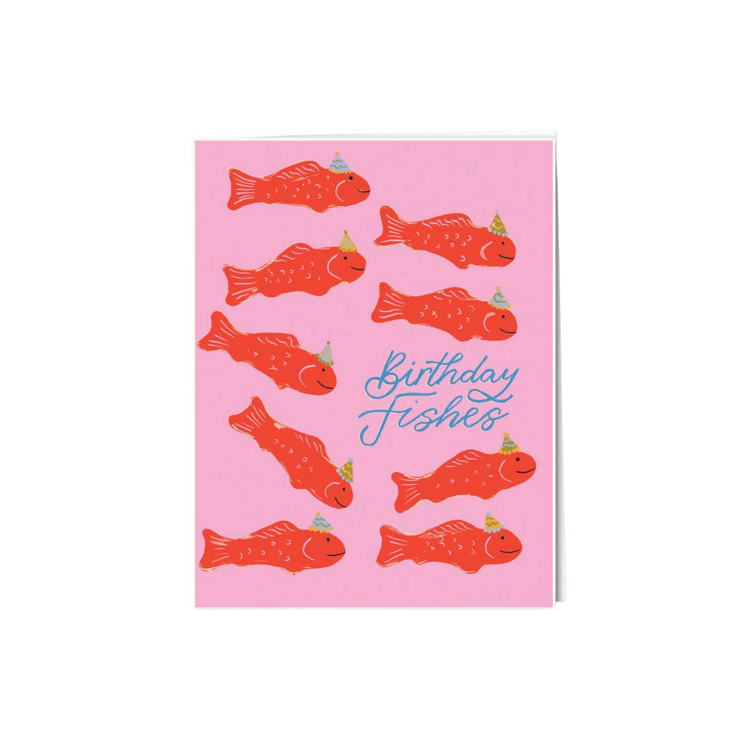 Paper Protégé - BIRTHDAY FISHES Card