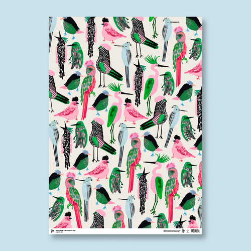 Paperole - EXOTIC BIRDS Gift wrap