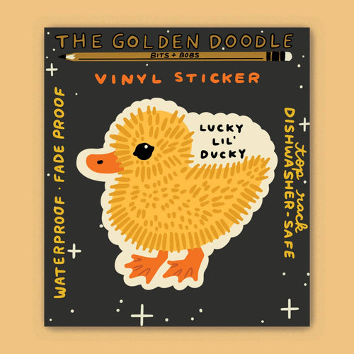 The Golden Doodle - Lucky Lil Ducky Sticker