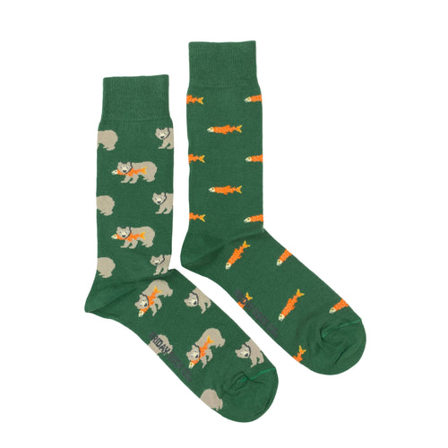 Friday Sock Co. - Men’s Socks | Grizzly Bear & Salmon