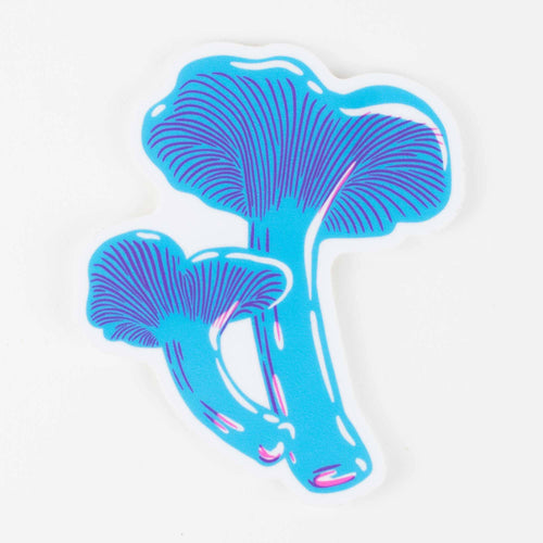 Porchlight Press - Sticker: Blue Chanterelle Mushroom