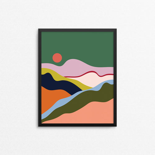 Mad Love Creative Co. - IN MY DREAMS Colorful Mountain Art Print