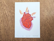 Sang'd Encre Studio - "Fire in our Heart " Linocut Print