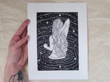 Erin Hollingshead - "Under the Stars" Linocut Print