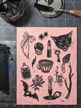 Sang'd Encre Studio - "Season Of The Witch" Linocut Print
