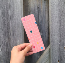 Mad Love Creative Co. - Pink Checkered Bookmark