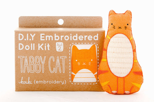 Kiriki Press - TABBY CAT Embroidery Kit (Level 1)