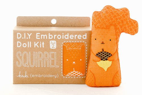 Kiriki Press - SQUIRREL Embroidery Kit (Level 2)