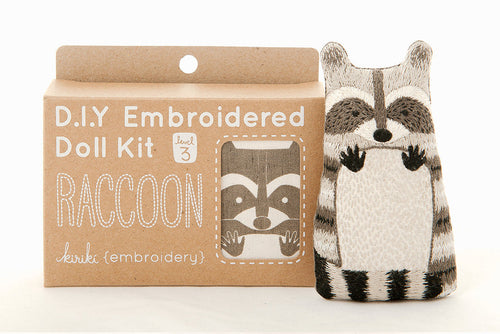 Kiriki Press - RACCOON Embroidery Kit (Level 3)