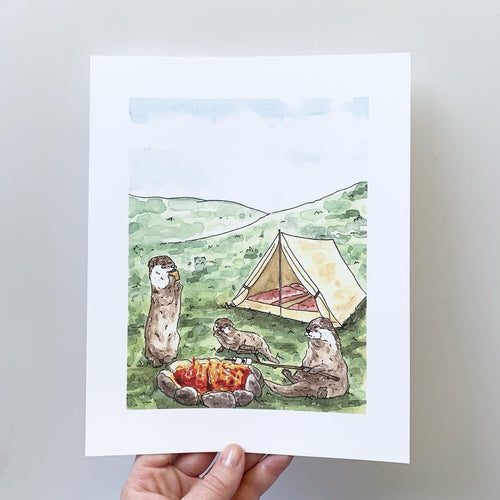 Critter Co. - CAMPING OTTERS Print (8