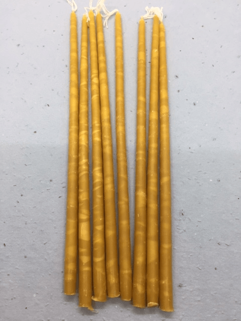 Pioneer Spirit - Thin Hand-Dipped Beeswax Tapers (9